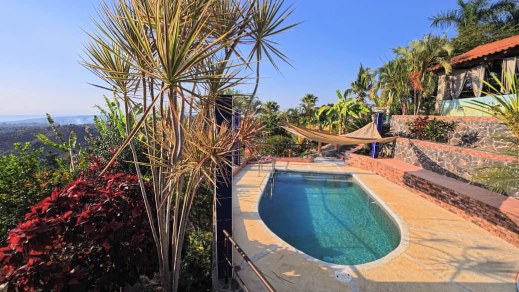 Pool daytime ocean view