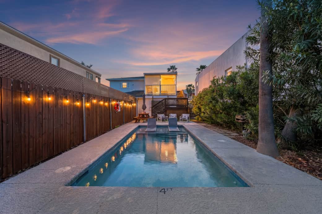 Your beautiful private yard and pool and bbq area. 