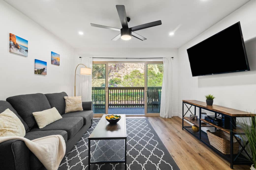 Living Area -  Access to Balcony - Smart TV