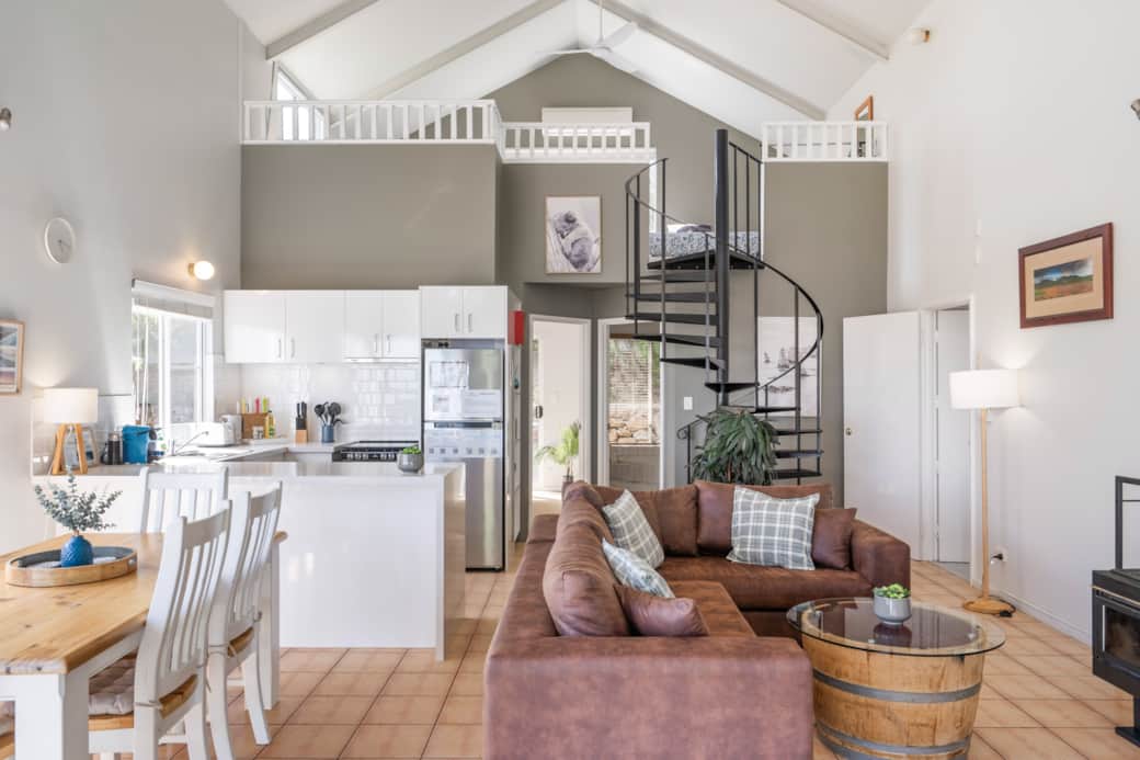 Dining, kitchen and lounge area Dining, kitchen and lounge area