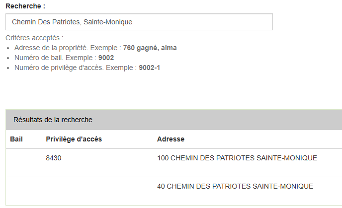 Recherche de bail sur le site du SIAL