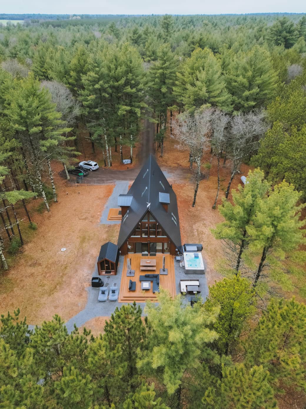 Our A-frame situated on 7 acres