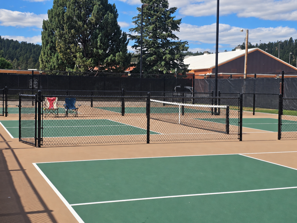 The Hulett pickleball courts