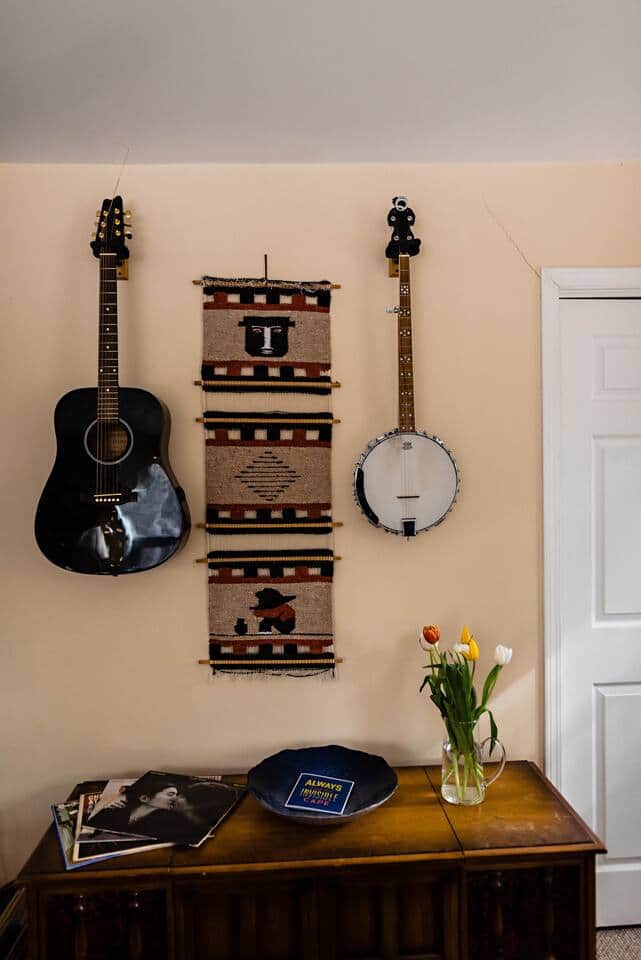 instruments and record player 