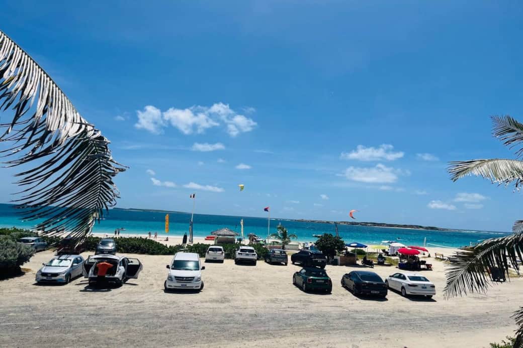 View of the beach from the terrace Fanny 2 