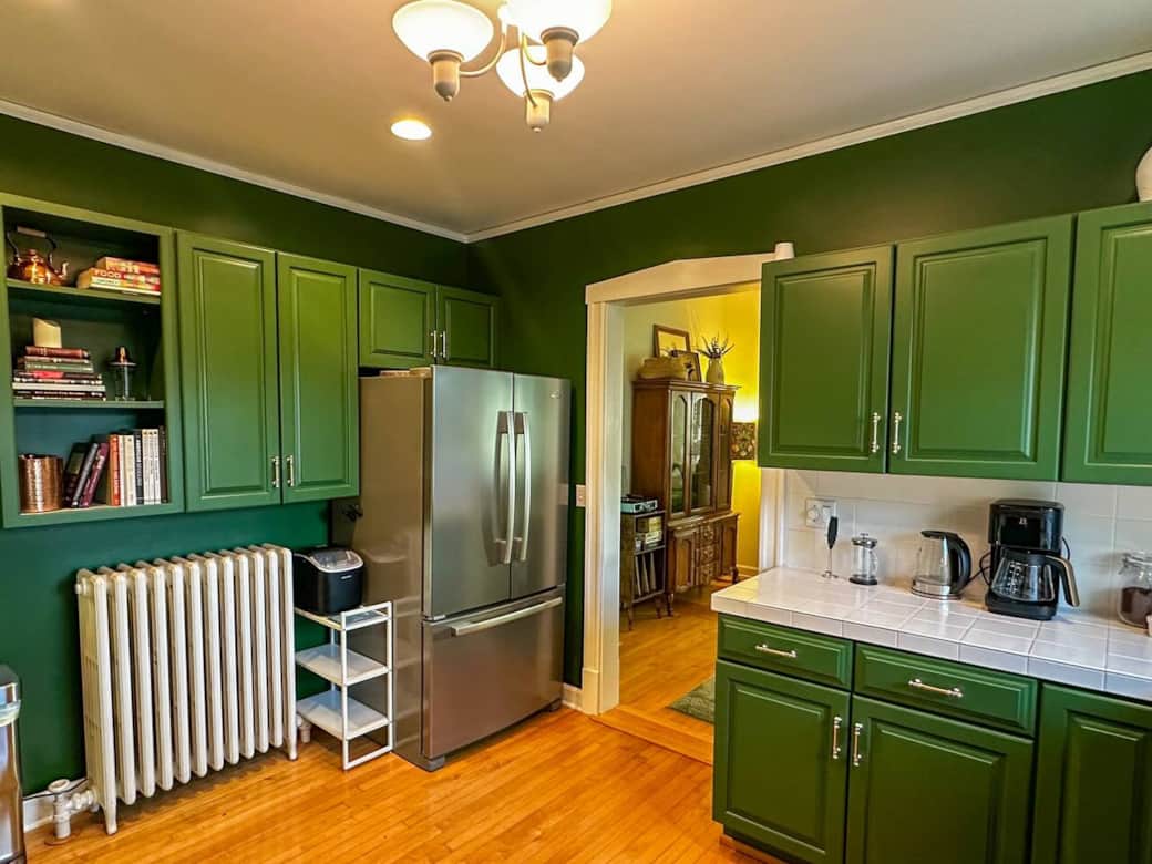 A large fridge with plenty of space for everything you need during your stay.