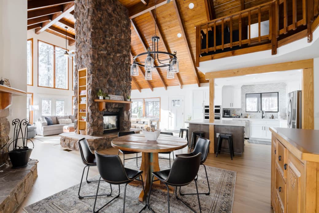 Board games or a family meal work great at this table.