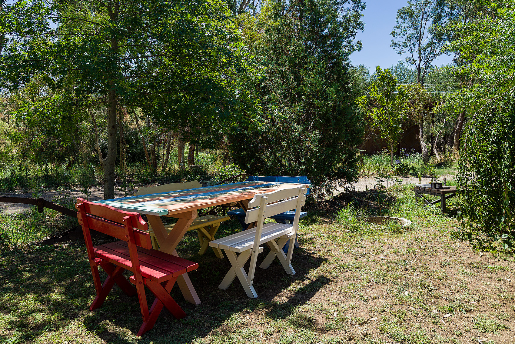 Outdoor dining great for groups