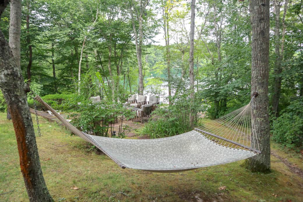 Hammock with views of the lake