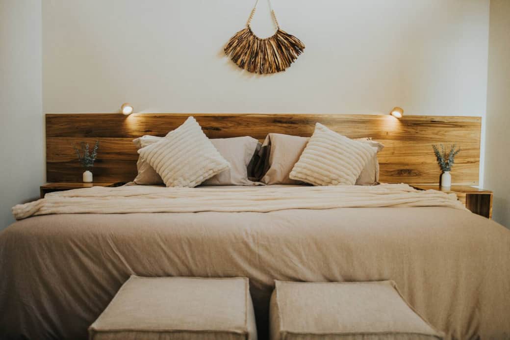 The room is always prepared with a comfortable king bed, but you can choose two separate beds upon request if you prefer.