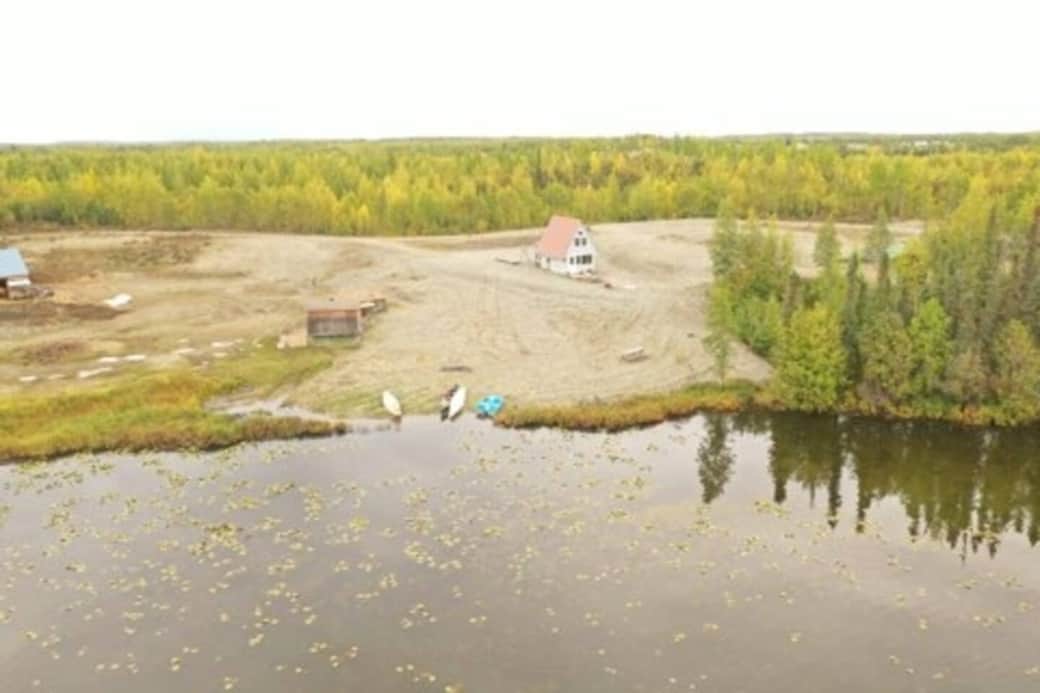 SkyView of cabin.