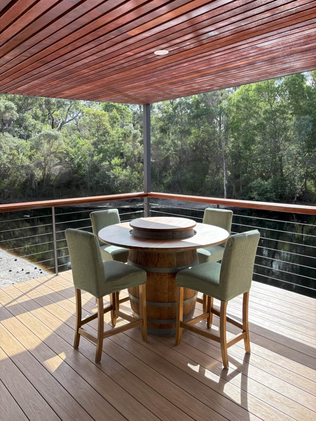 Deck - dam view