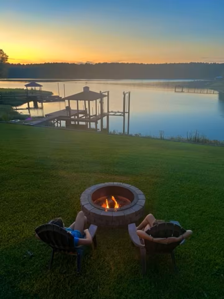 Warm Fire pit Glow