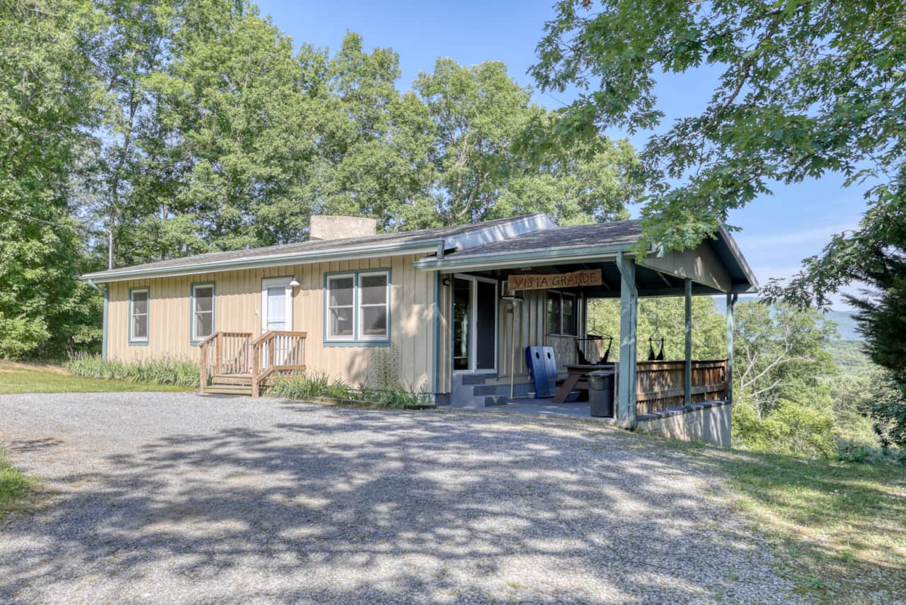 Begin your Shenandoah getaway with fresh mountain air and a welcoming front porch.