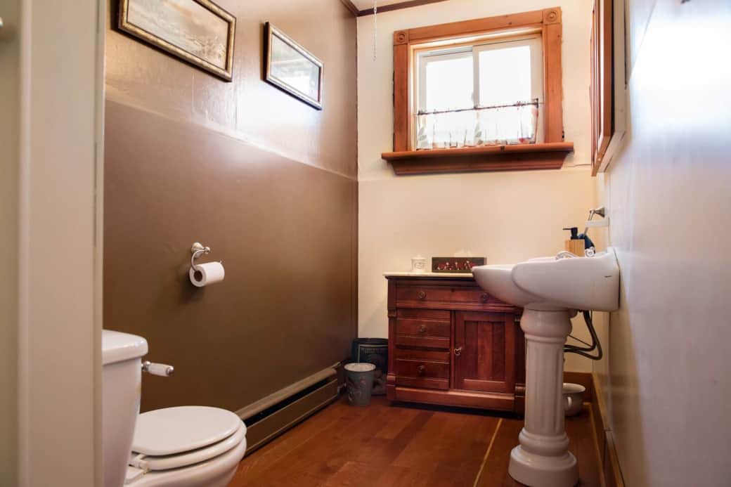1/2 bath first floor