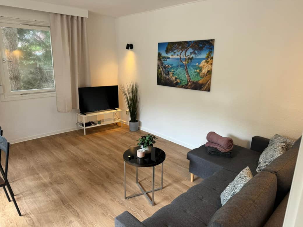 Wunderschönes Wohnzimmer mit Ausziehcouch