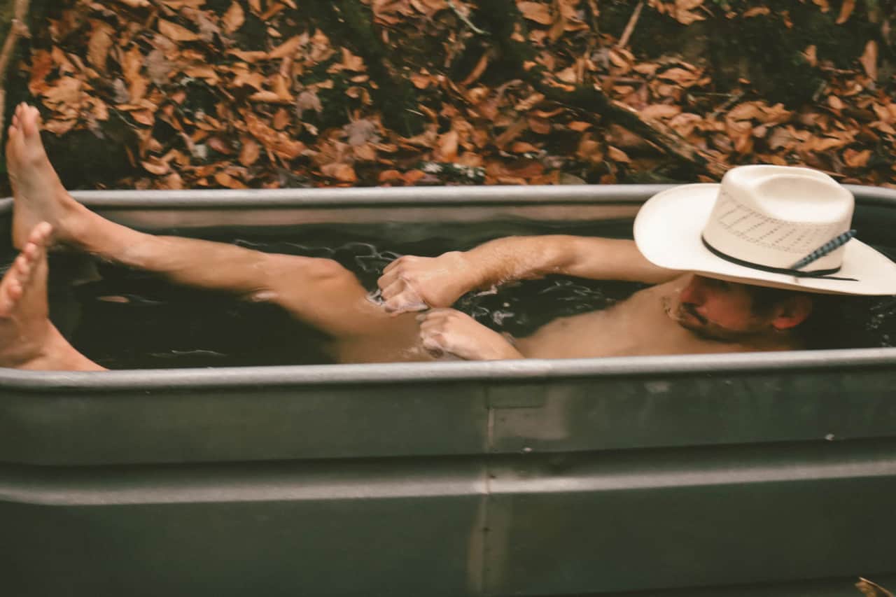 Creekside sauna