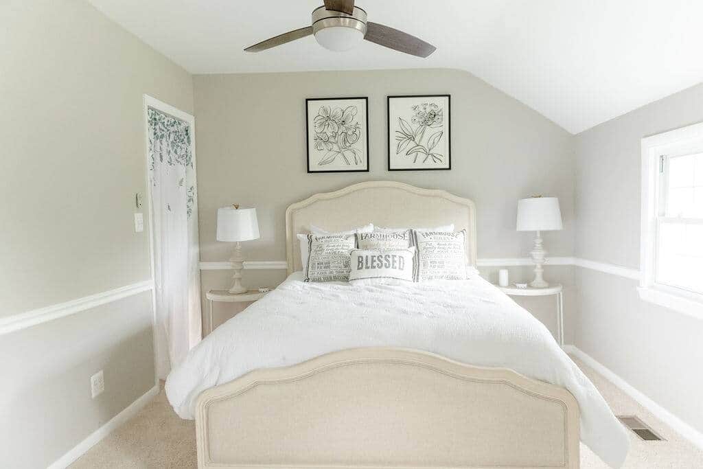 The spacious upstairs bedroom offering privacy and serenity
