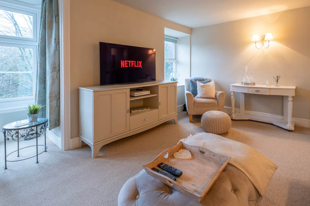 Cozy living room with Smart tv Cozy living room with Smart tv