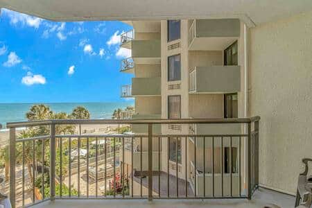 Beautiful ocean and pool views from this 3rd floor private balcony!