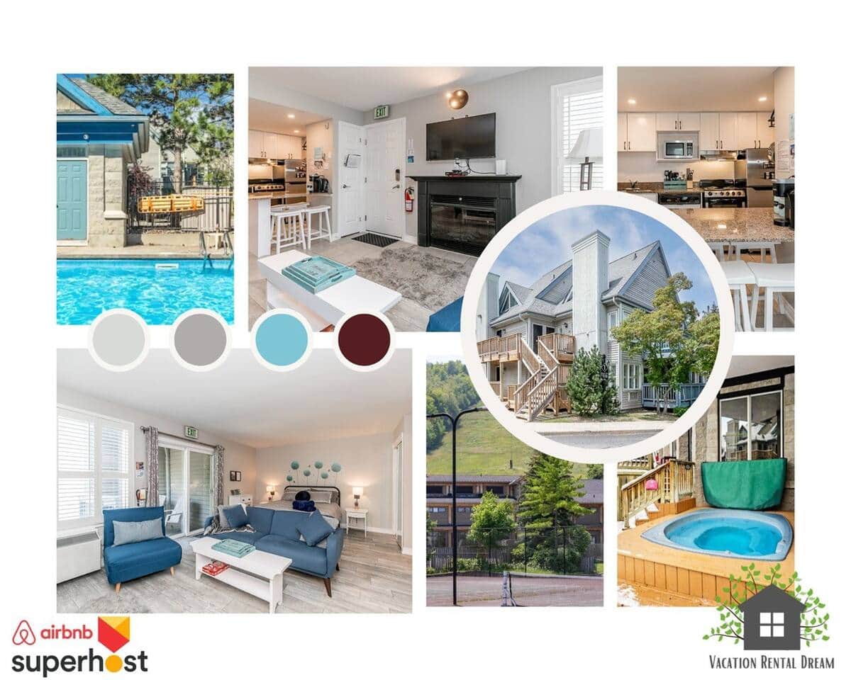 Northcreek Resorts are ski-in! Tennis, pool, year round hot tub and more!
