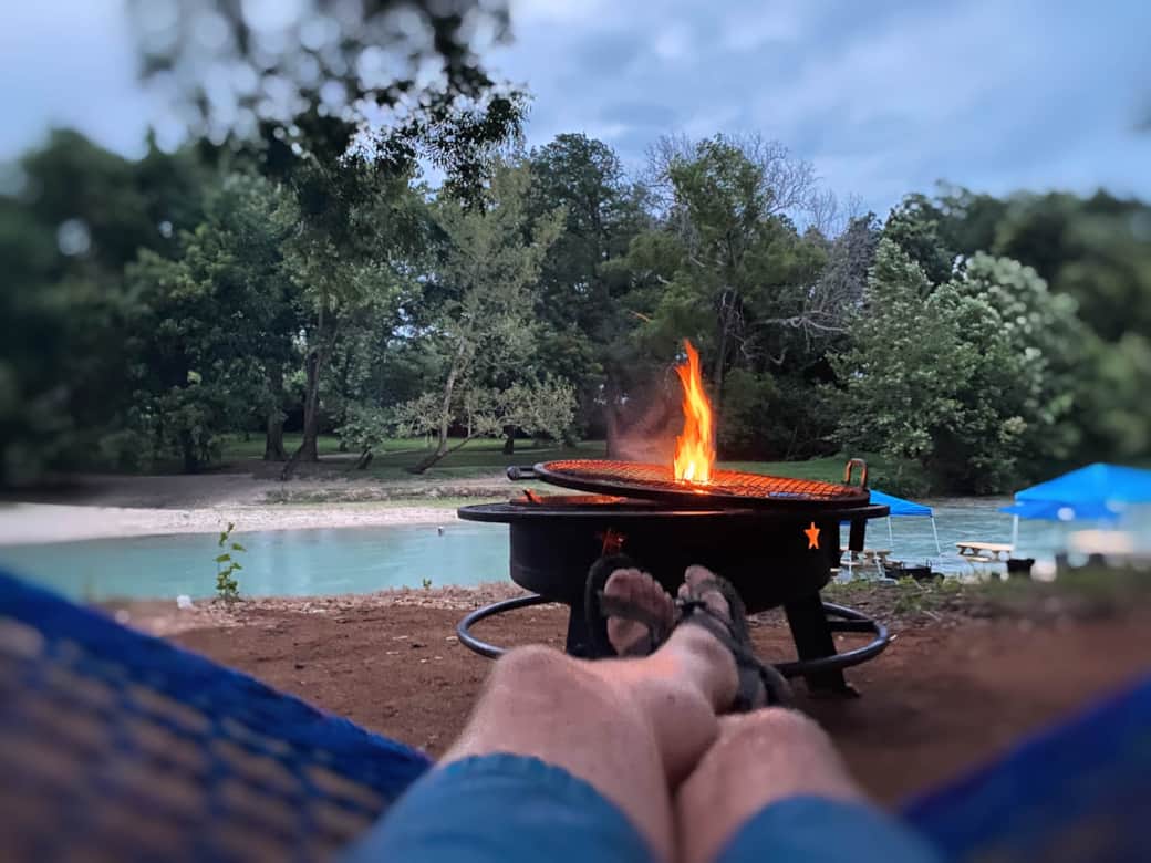 Kick back and relax riverside all night! Kick back and relax riverside all night!