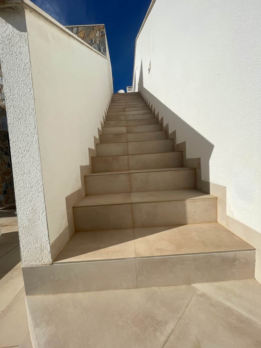 Safe staircase to the upper area of the vacation accommodation