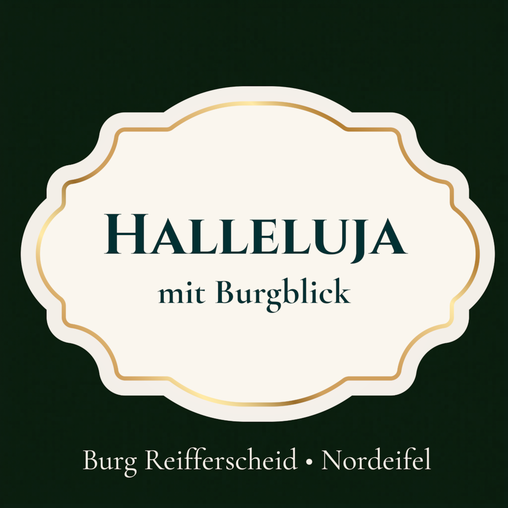 Halleluja mit Burgblick