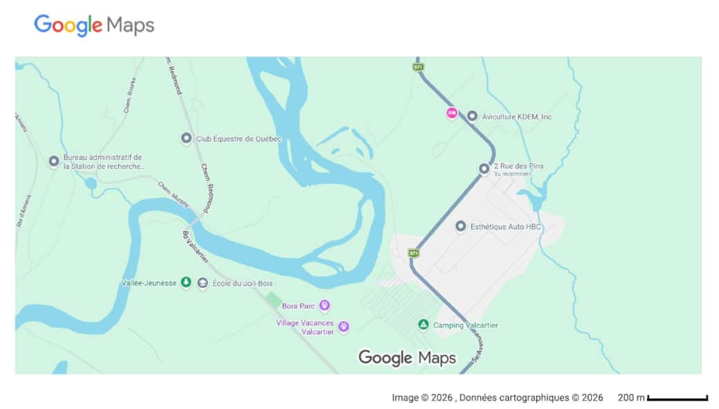 Carte de l'emplacement de l'hébergement