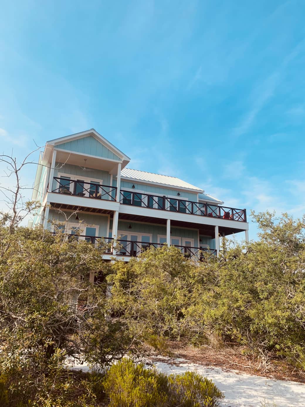 Rear view of house