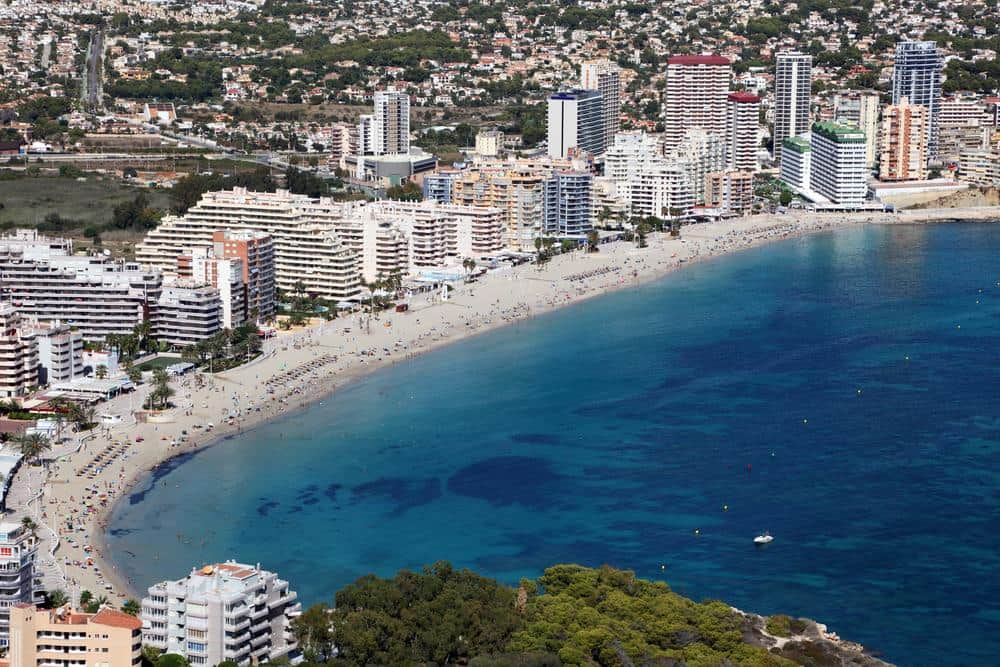 La Fossa beach from the Penon rock