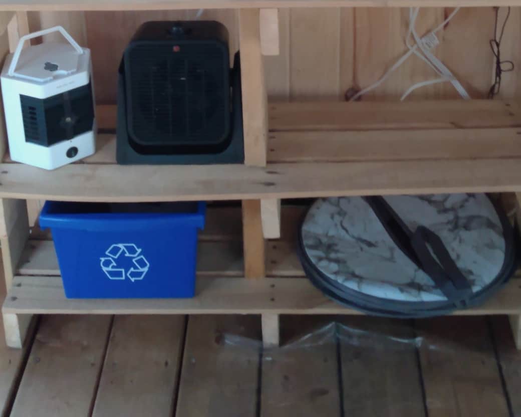 Small heater for cooler nights at the end of the season Small heater for cooler nights at the end of the season