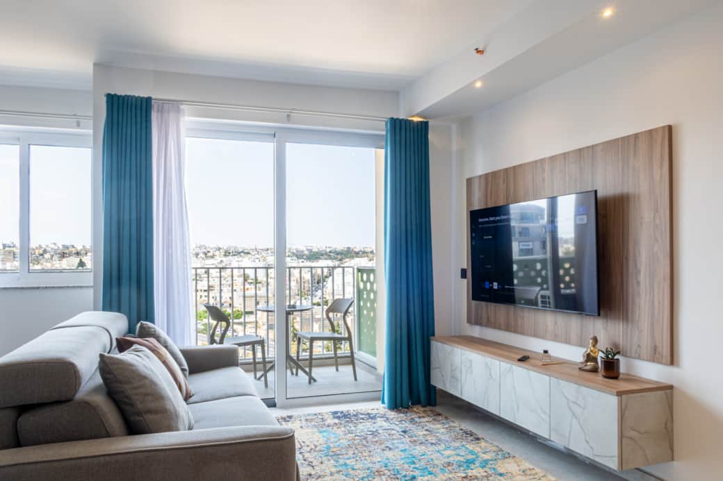 Tv area with Smart TV
