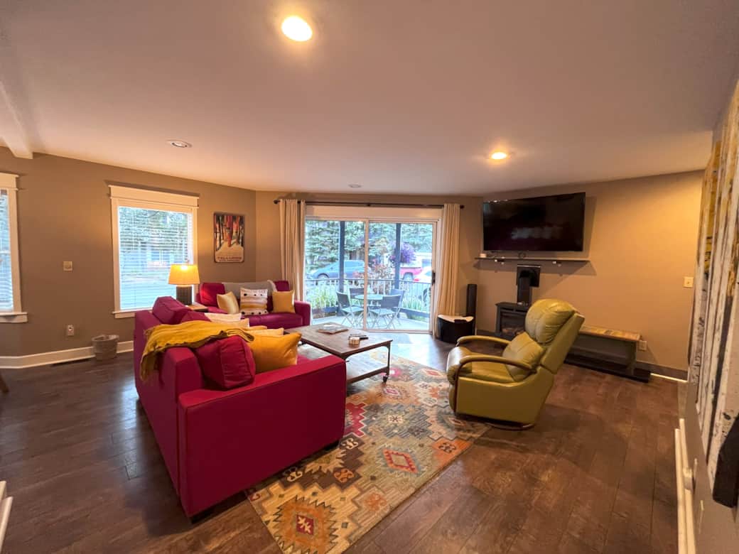 Spacious living room area at Smuggler Mine