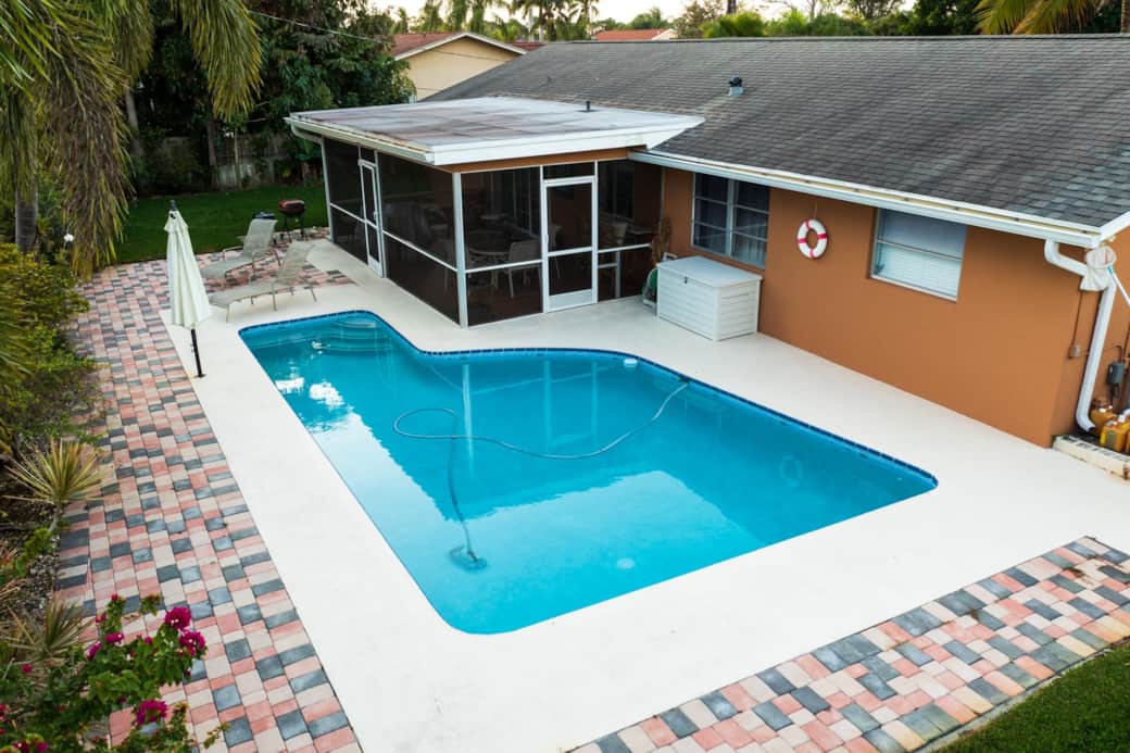 Backyard / Pool Area