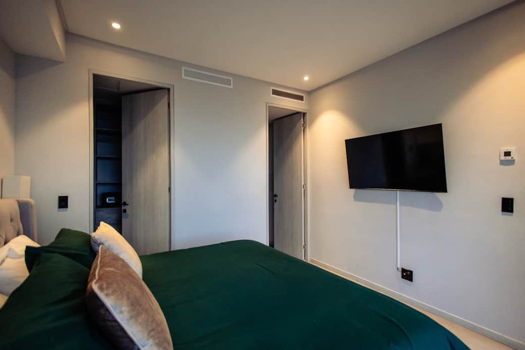 Master Bedroom with King Size Bed and Samrt 4K LED TV