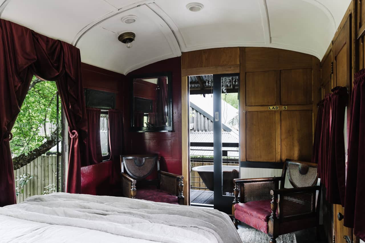 Master Bedroom Looking Towards the Outdoor Ensuite - Steam Carriage