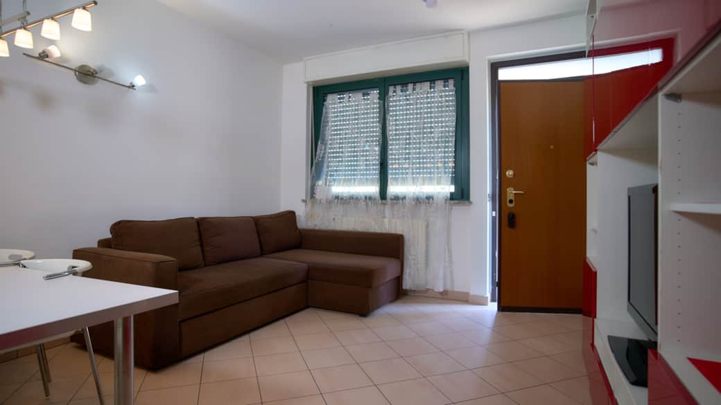 Living room with sofa bed