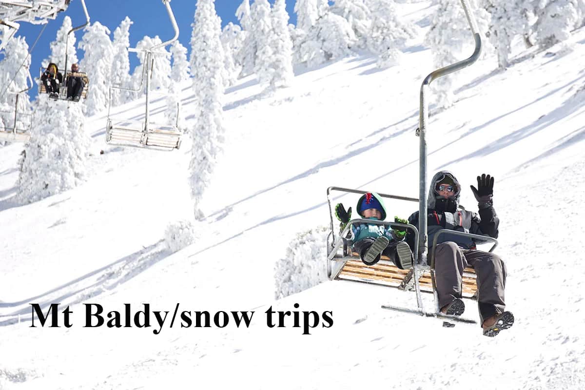 Mt Baldy snow trips