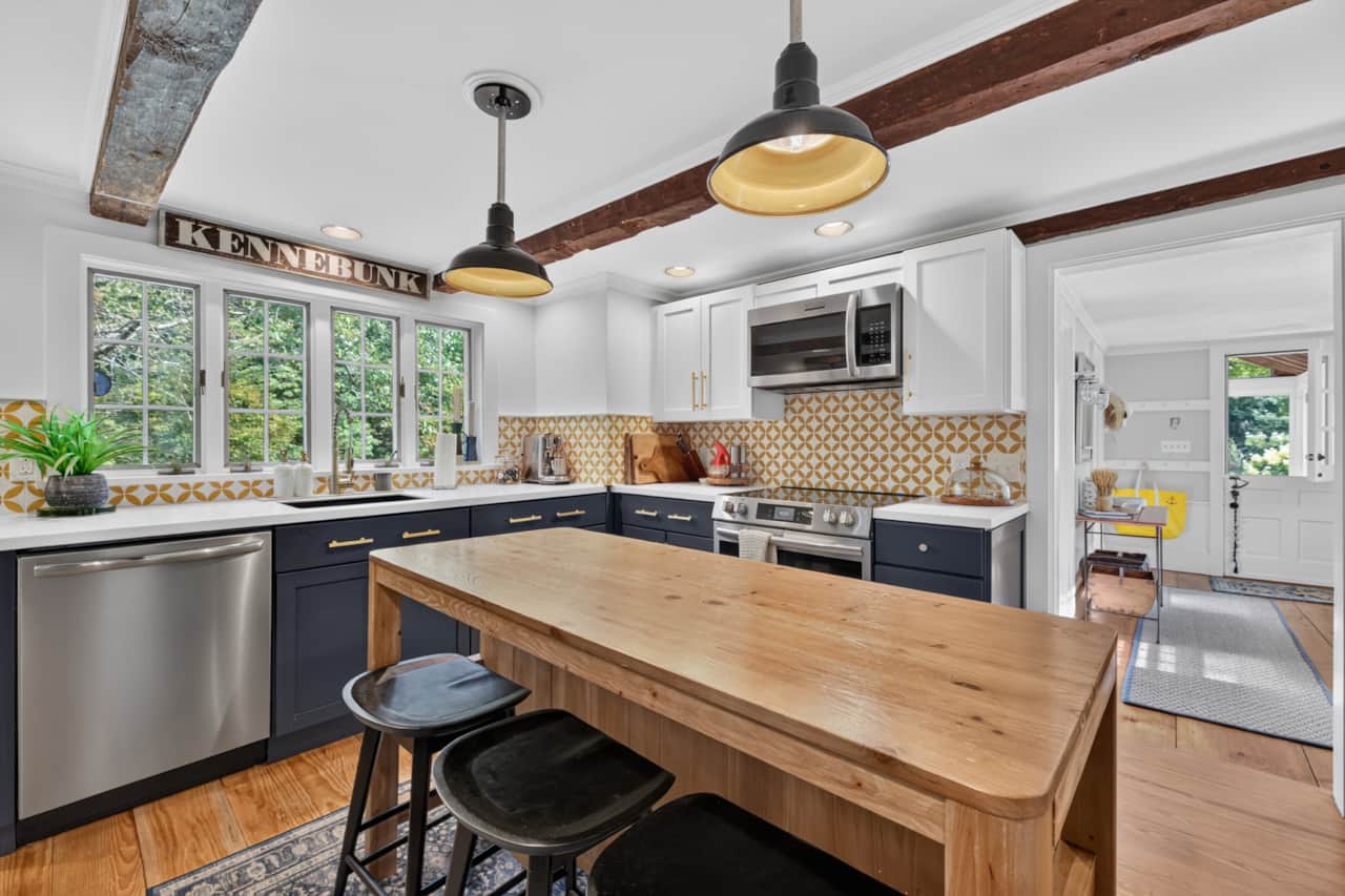 Upon entering the home, you are welcomed to the newly renovated kitchen.