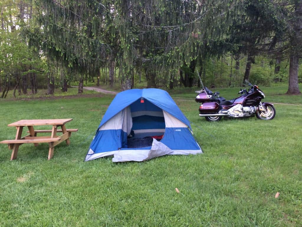 Picnic tables and fire pits are here for your use