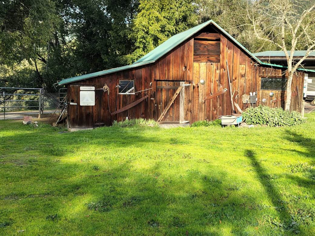 The barn, originally built in the late 1800's and still in use The barn, originally built in the late 1800's and still in use