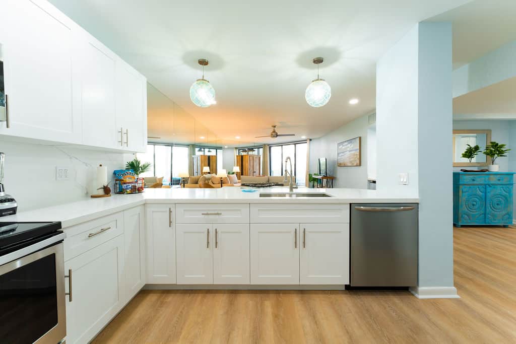 Custom Kitchen With Quartz Counters