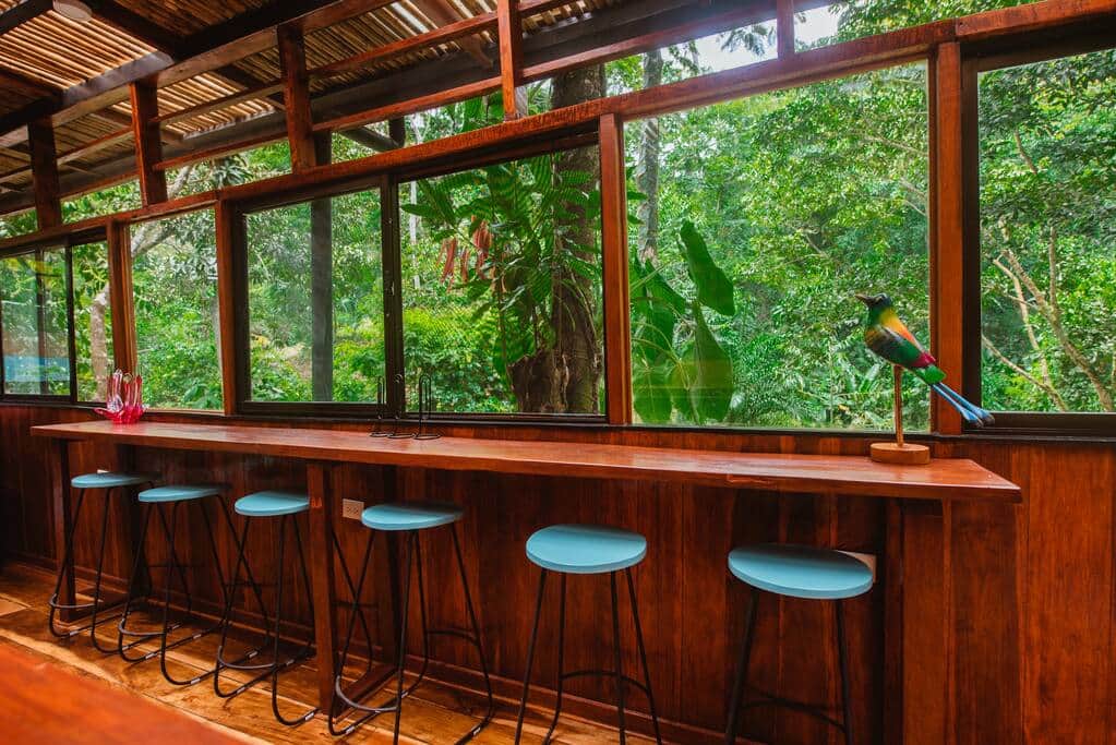 Shared dining area in Hotelito Shared dining area in Hotelito