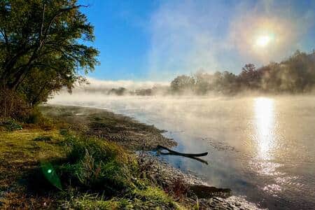 Misty River Morning Misty River Morning