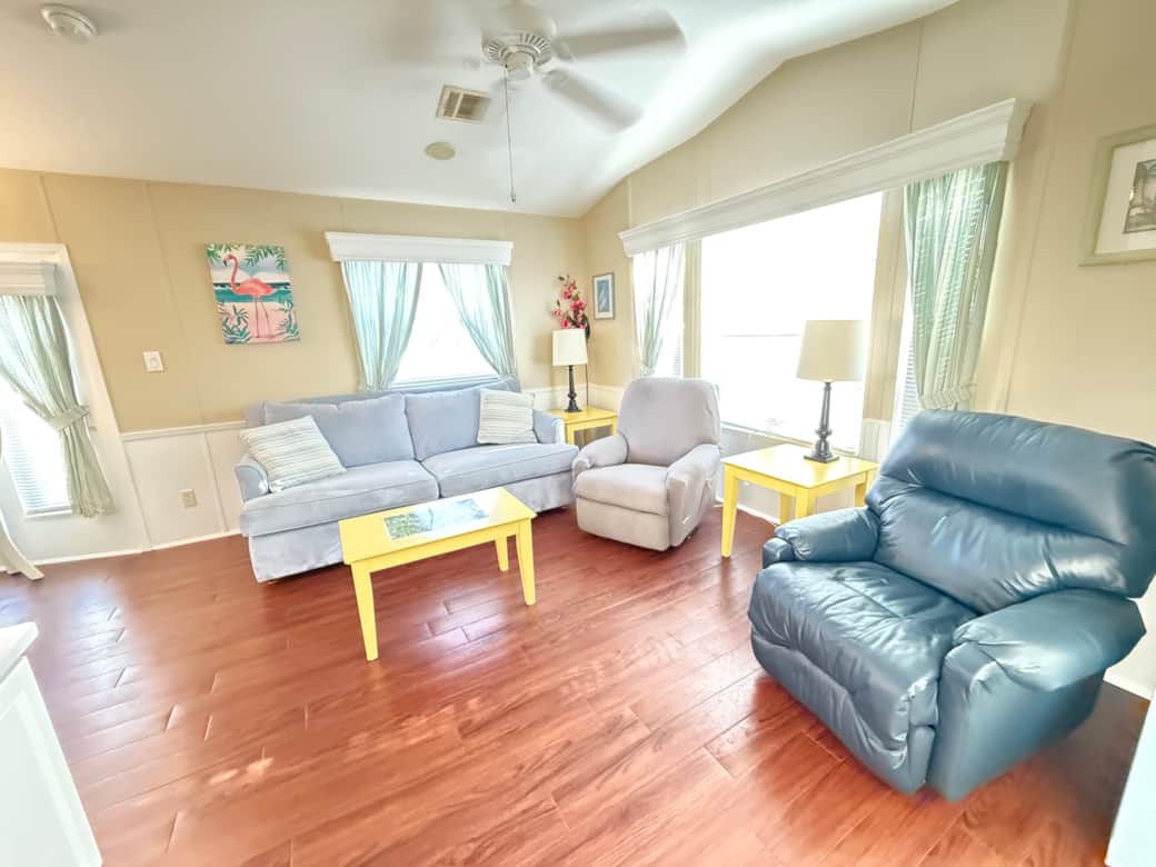 Bright, comfortable space to recharge after a day exploring.