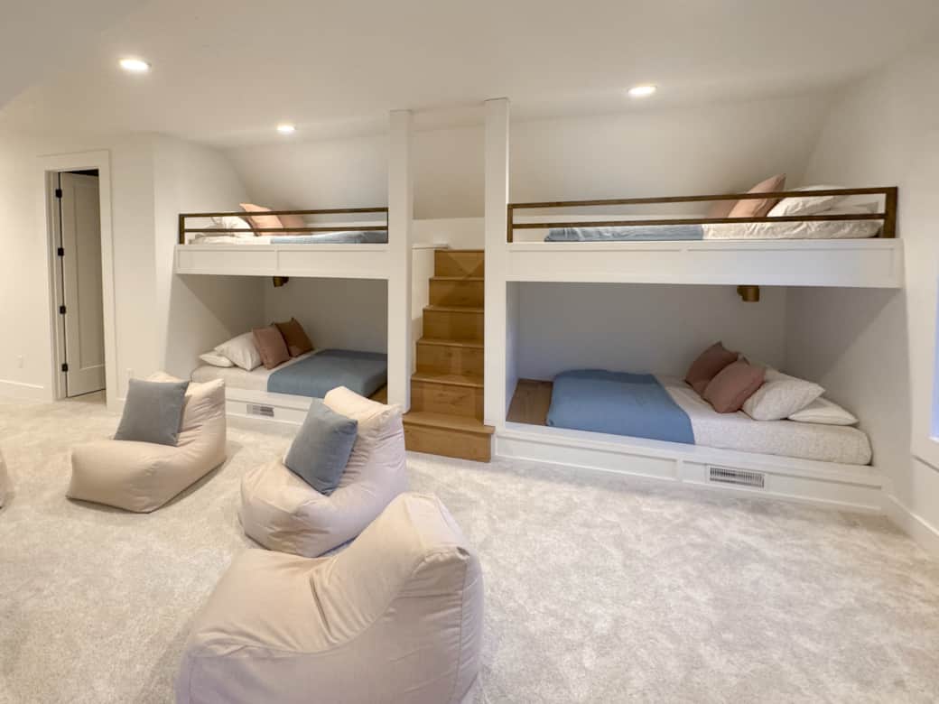 Large loft bunk room