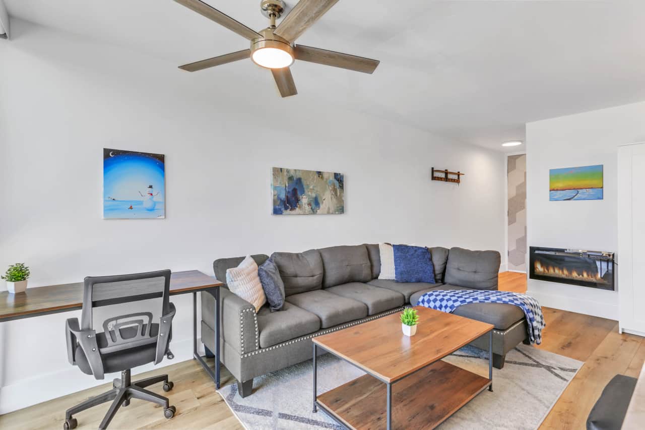 Living Room Area with Working Space