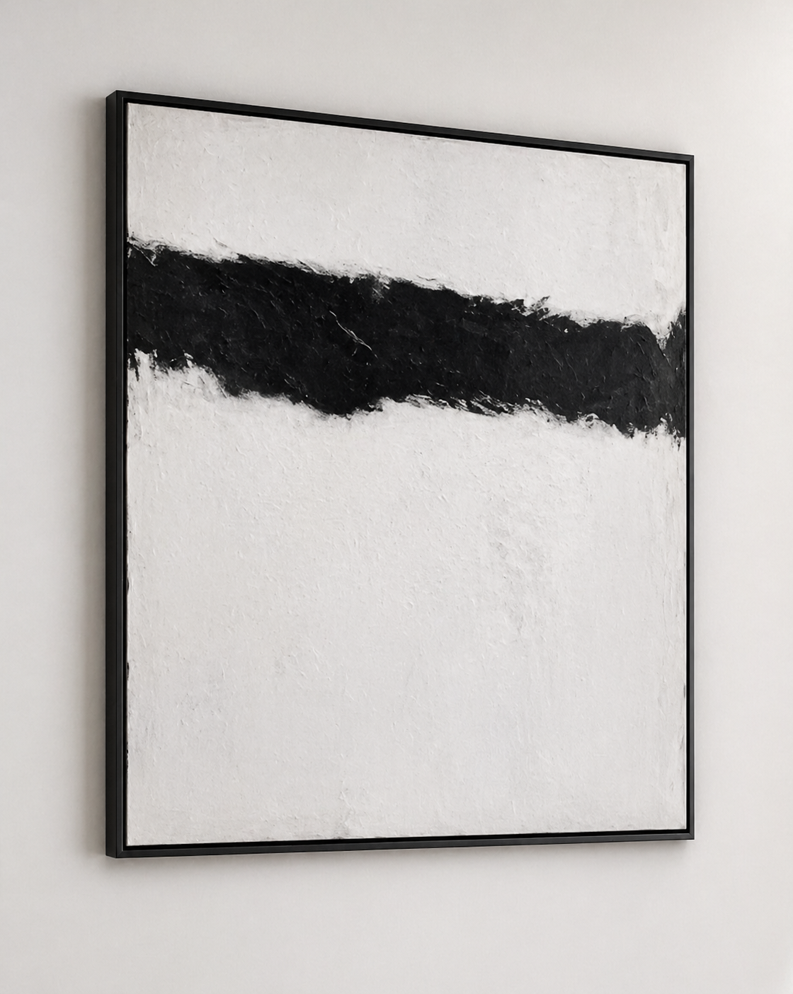Black Horizon in White Field — full-size