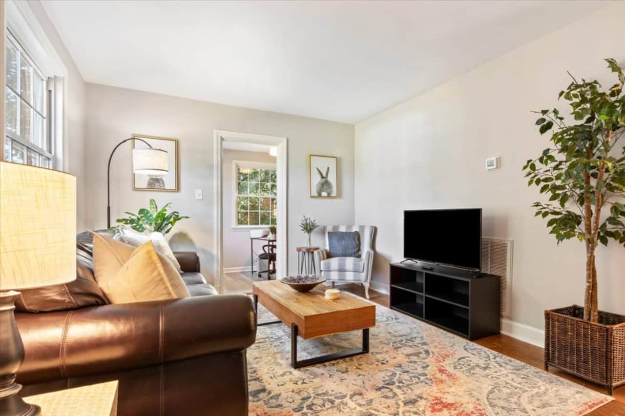 Living Room with Roku TV